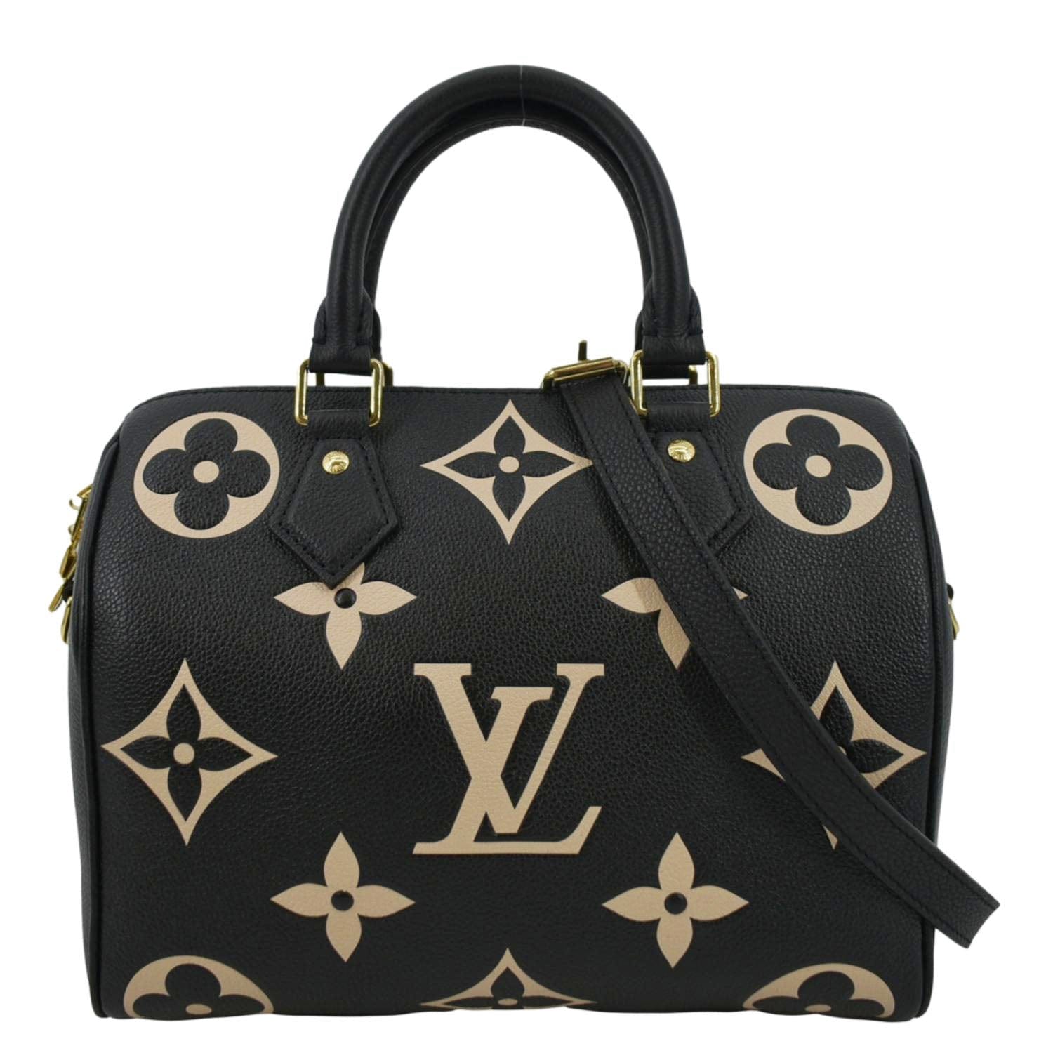 Louis Vuitton Speedy Bandoulière 20 Black White Pink Monogram