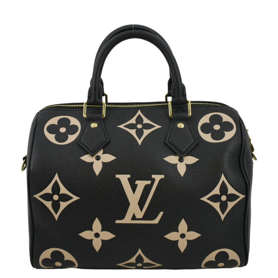 Louis Vuitton Speedy Bandouliere 25 Bicolor Monogram Empreinte Leather