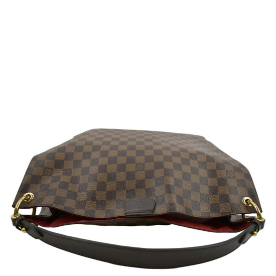 Graceful handbag Louis Vuitton Brown in Cotton - 19266893