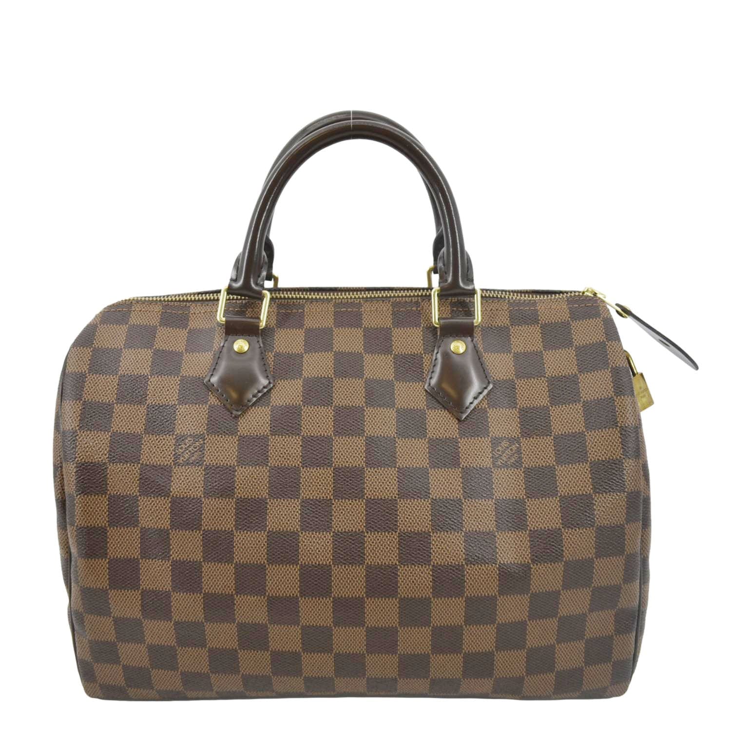 Louis Vuitton Speedy 30 Damier Ebene Satchel Bag