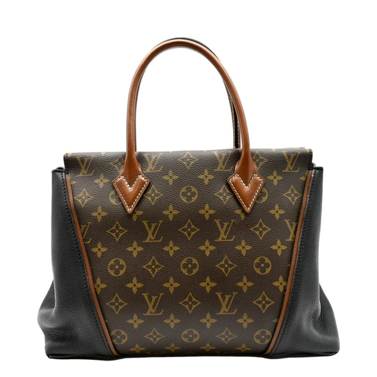 Louis Vuitton Monogram Canvas & Black Leather W PM Bag