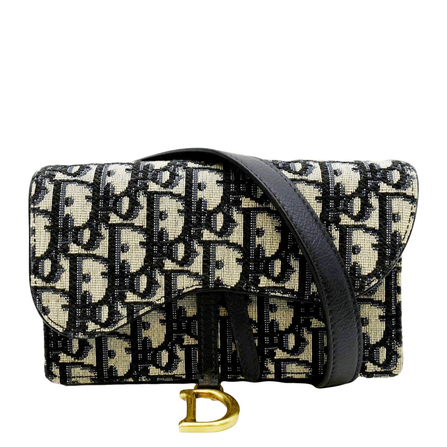 Dior Oblique Saddle Belt Bag in Blue