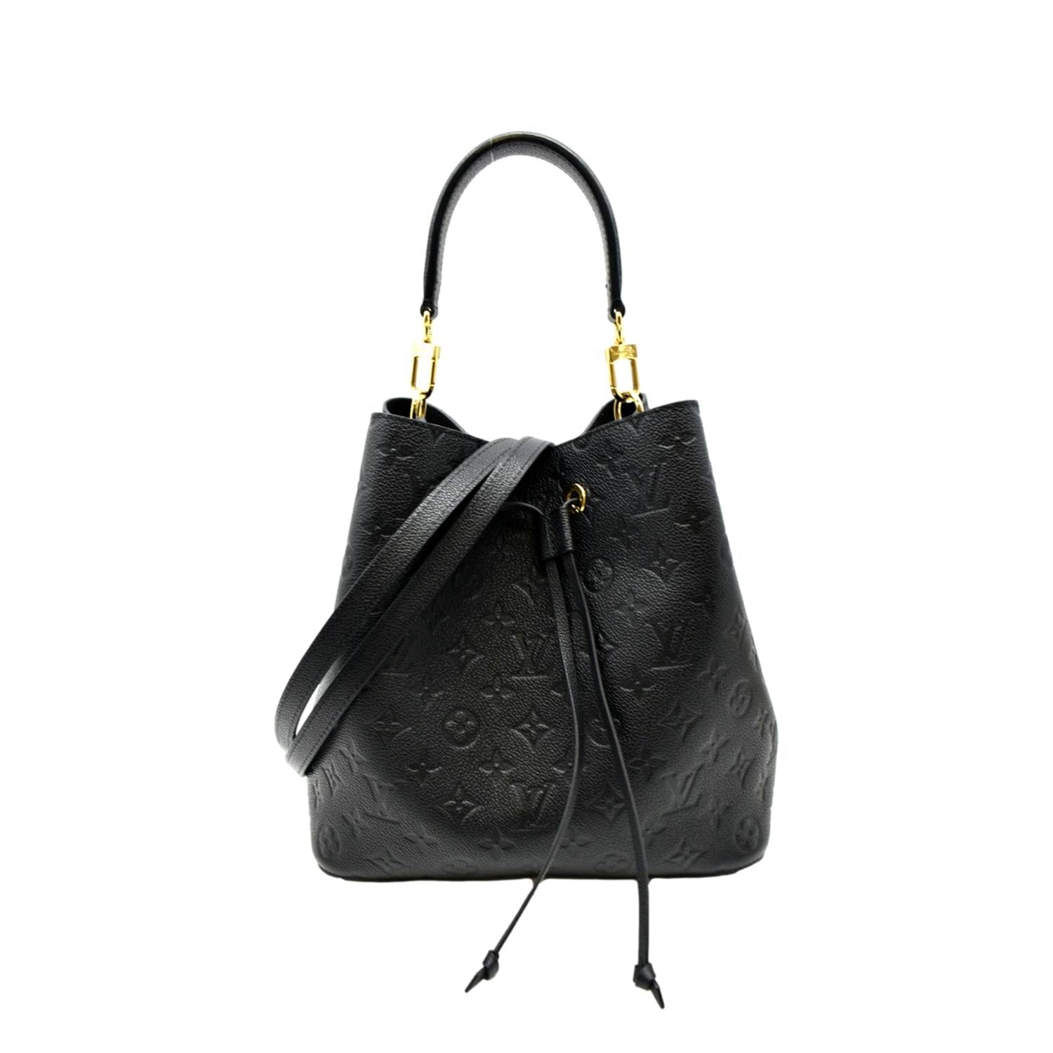 LOUIS VUITTON Monogram Neonoe MM Black 1259974