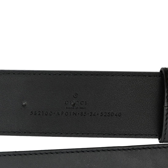 Gucci belt Black Leather ref.73931 - Joli Closet