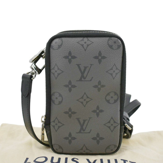 LOUIS VUITTON Monogram Eclipse Reverse Double Phone Pouch | FASHIONPHILE