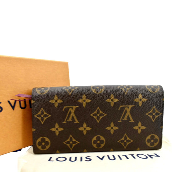 Louis Vuitton Emilie Wallet Monogram Fuchsia in Coated Canvas with  Gold-tone - US