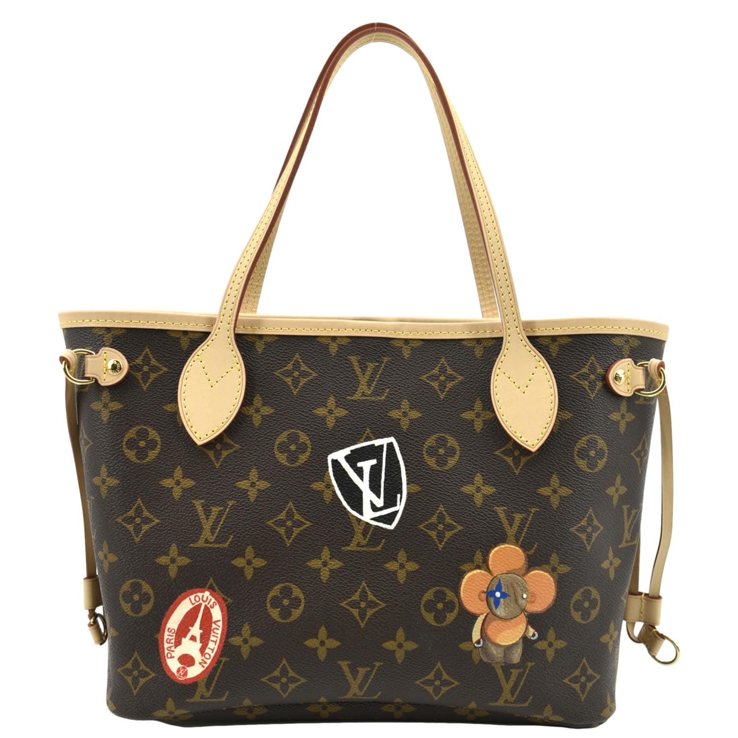 LOUIS VUITTON LV Heritage Neverfull PM Monogram Canvas Tote Bag Brown