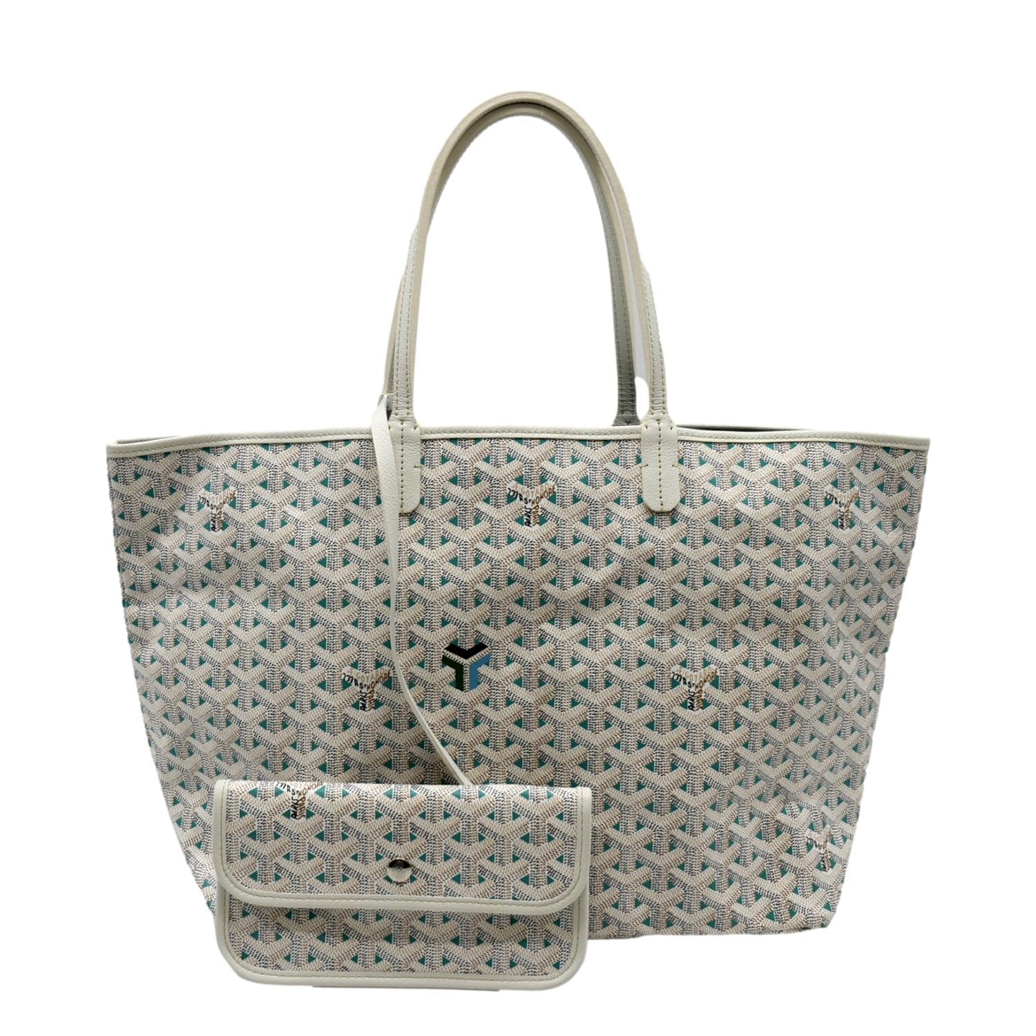 Goyard Saint Louis White Coated Canvas PM Tote Goyard