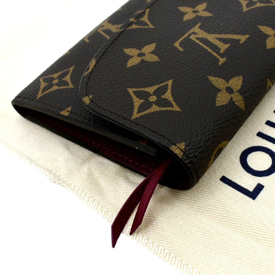 LOUIS VUITTON Monogram Emilie Wallet Fuchsia 1225183