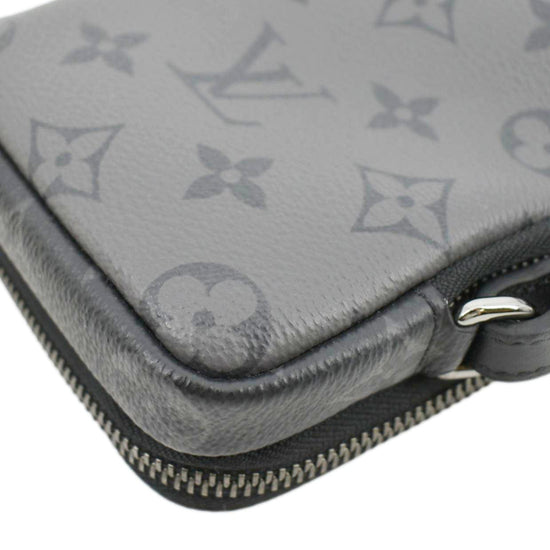 Louis Vuitton Monogram Eclipse iPad Cover M61870 Black Free Shipping 