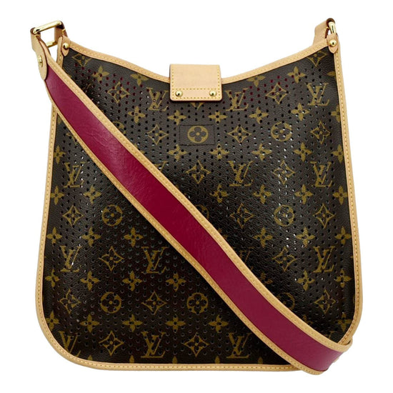 Louis Vuitton Musette Perforated Green Monogram Canvas Brown Leather  ref.270323 - Joli Closet