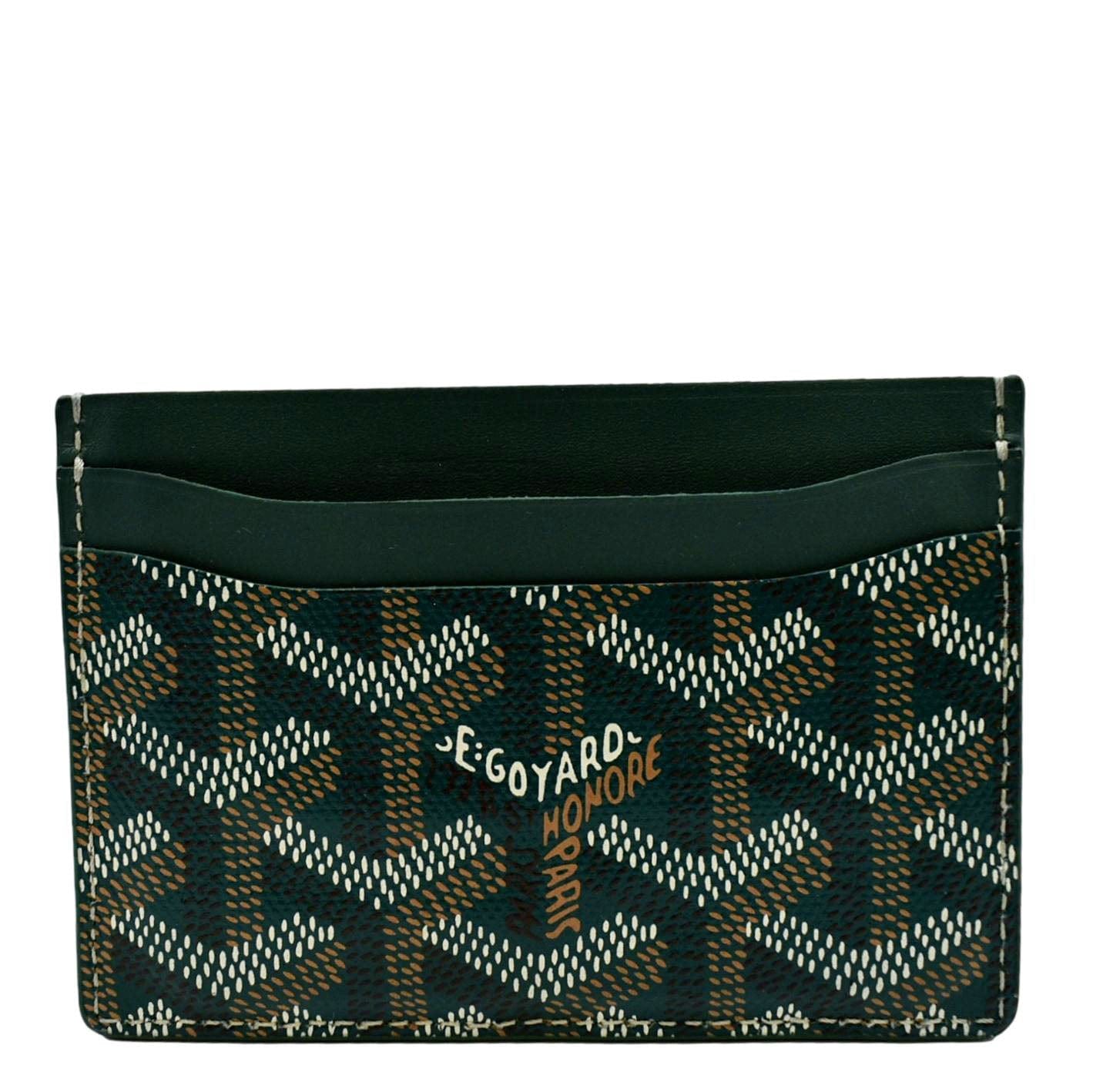 GOYARD Saint Sulpice Monogram Canvas Card Holder Green