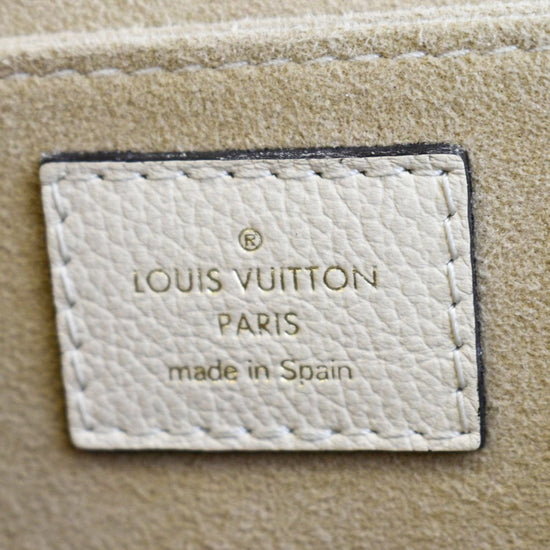 Louis Vuitton Classic Monogram Canvas with Creme Leather Vaugirard