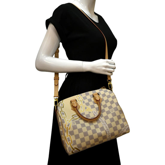 Louis Vuitton Limited Edition Nautical Damier Azur Speedy Bandouliere 25  Bag For Sale at 1stDibs