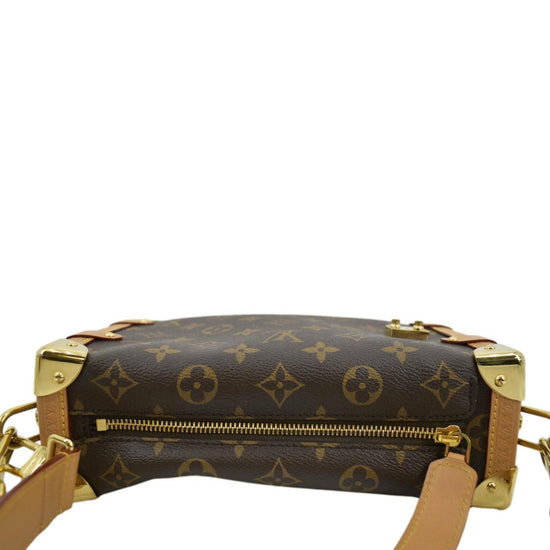 Louis Vuitton Side Trunk Blue in Monoglam Coated Canvas with Gold-tone - US