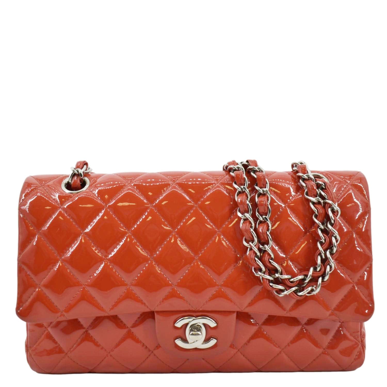 Chanel Patent Quilted Classic Double Flap Bag