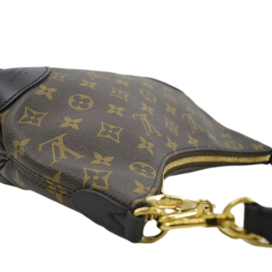 LOUIS VUITTON Boulogne MM Monogram Canvas Shoulder Bag Black