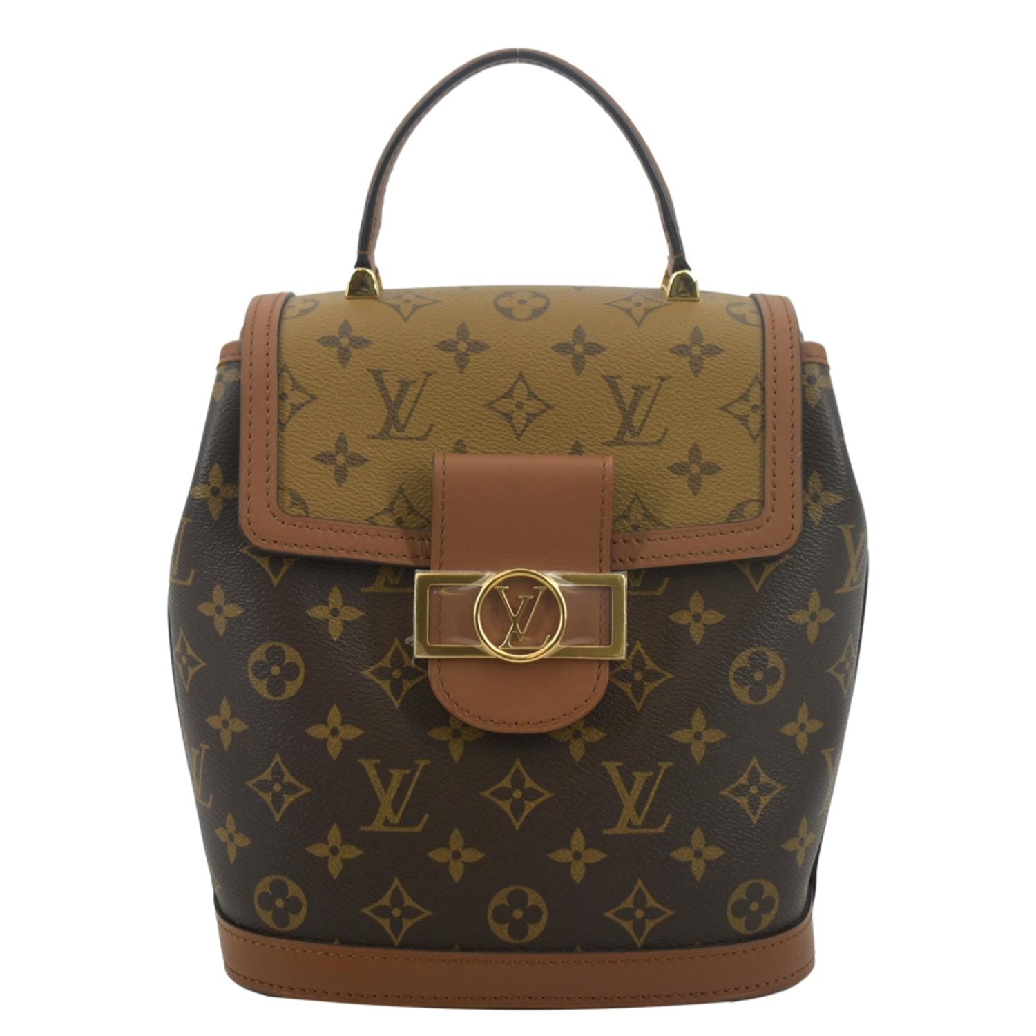 Louis Vuitton Backpack Dauphine Monogram Reverse PM Brown in Coated Canvas  with Gold-tone - US