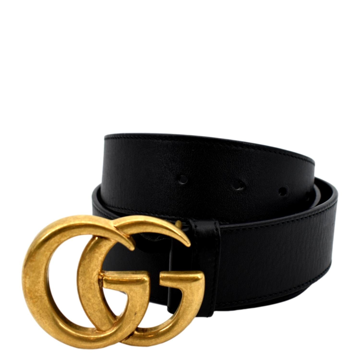 Black with gold buckle