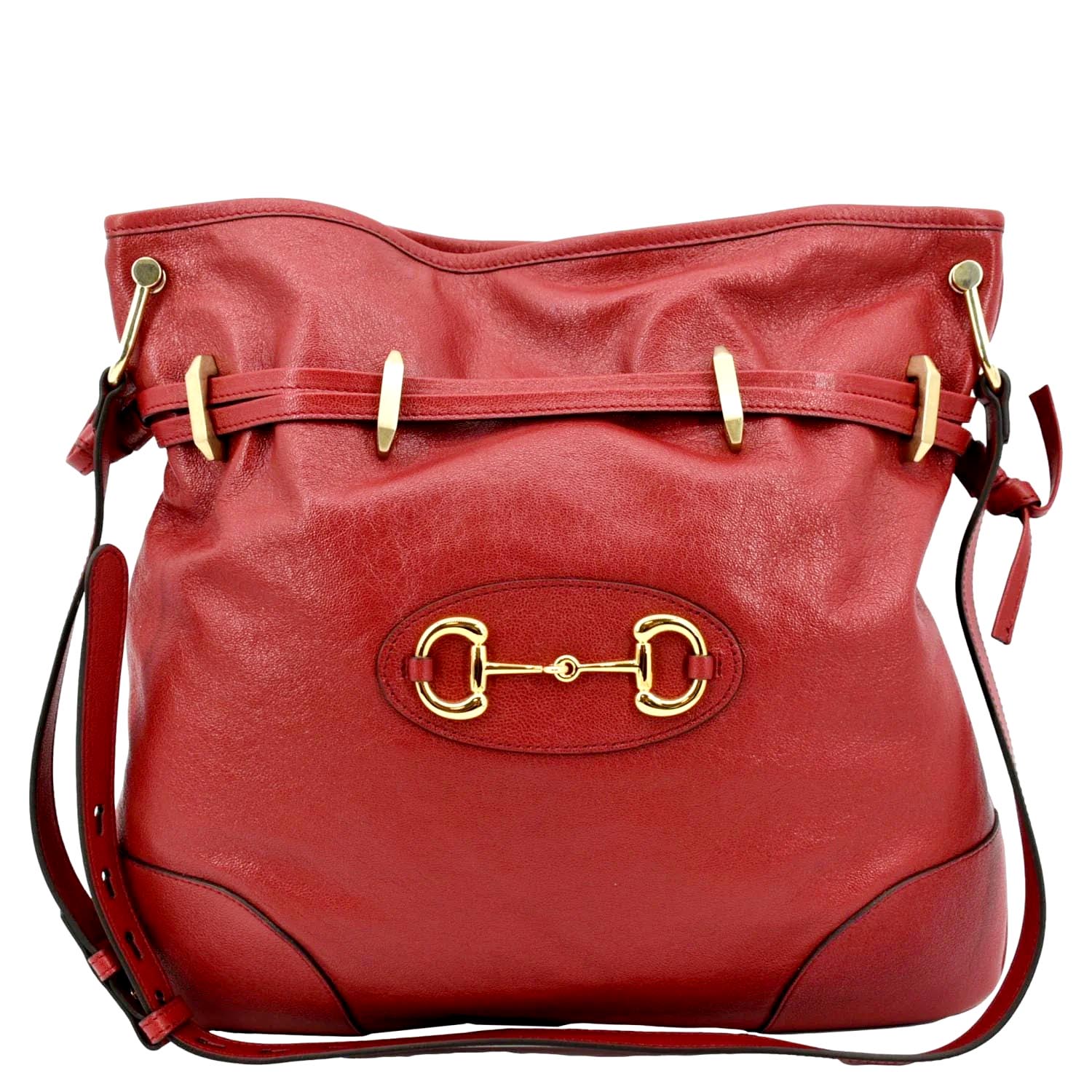 Gucci Horsebit 1955 Crossbody Bag - Red