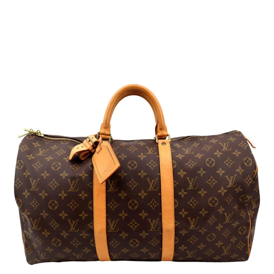 Louis Vuitton Keepall Duffle 45 Boston 872979 Brown Monogram Canvas Weekend/Travel  Bag, Louis Vuitton