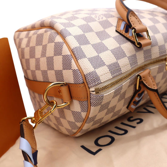 Louis Vuitton 2021 Damier Azur Braided Speedy Bandouliere 30 - Neutrals  Handle Bags, Handbags - LOU630590