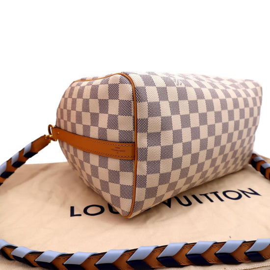 Louis Vuitton 2021 Damier Azur Braided Speedy Bandouliere 30 - Neutrals  Handle Bags, Handbags - LOU630590