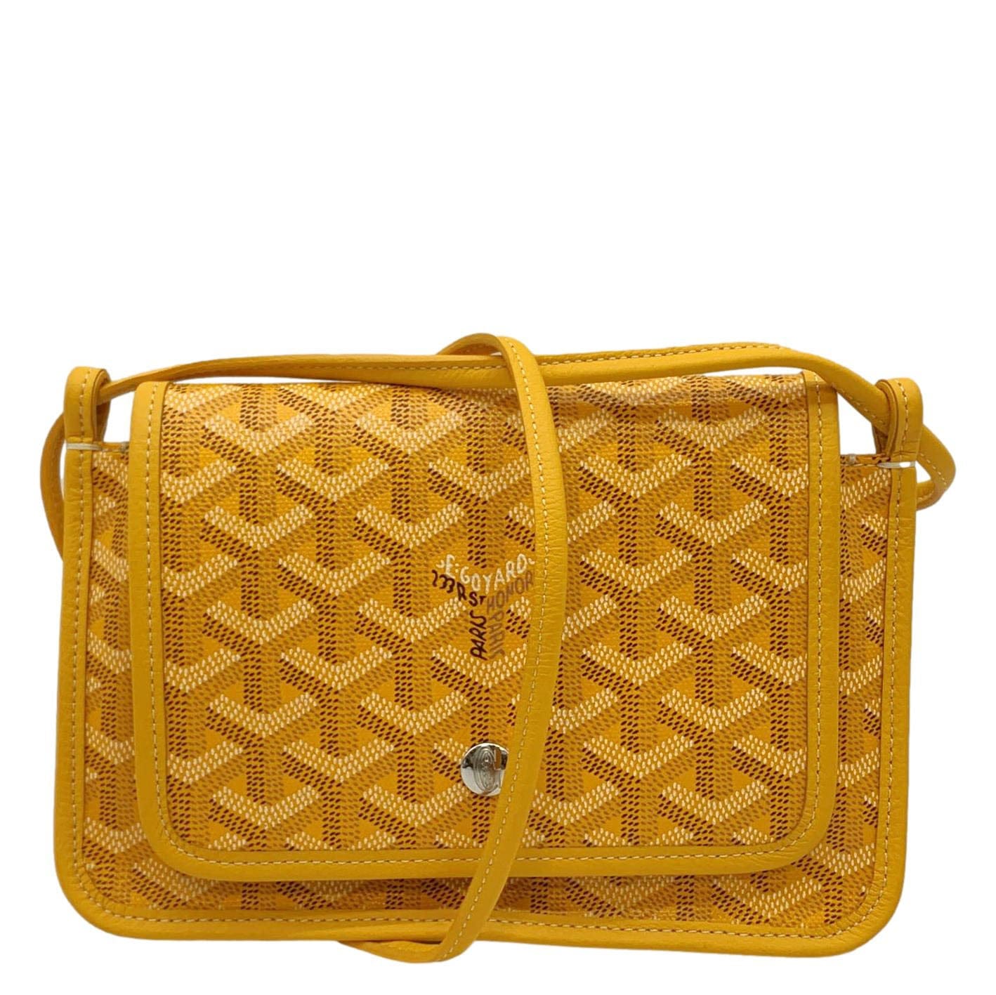 GOYARD Plumet Canvas Shoulder Bag Yellow