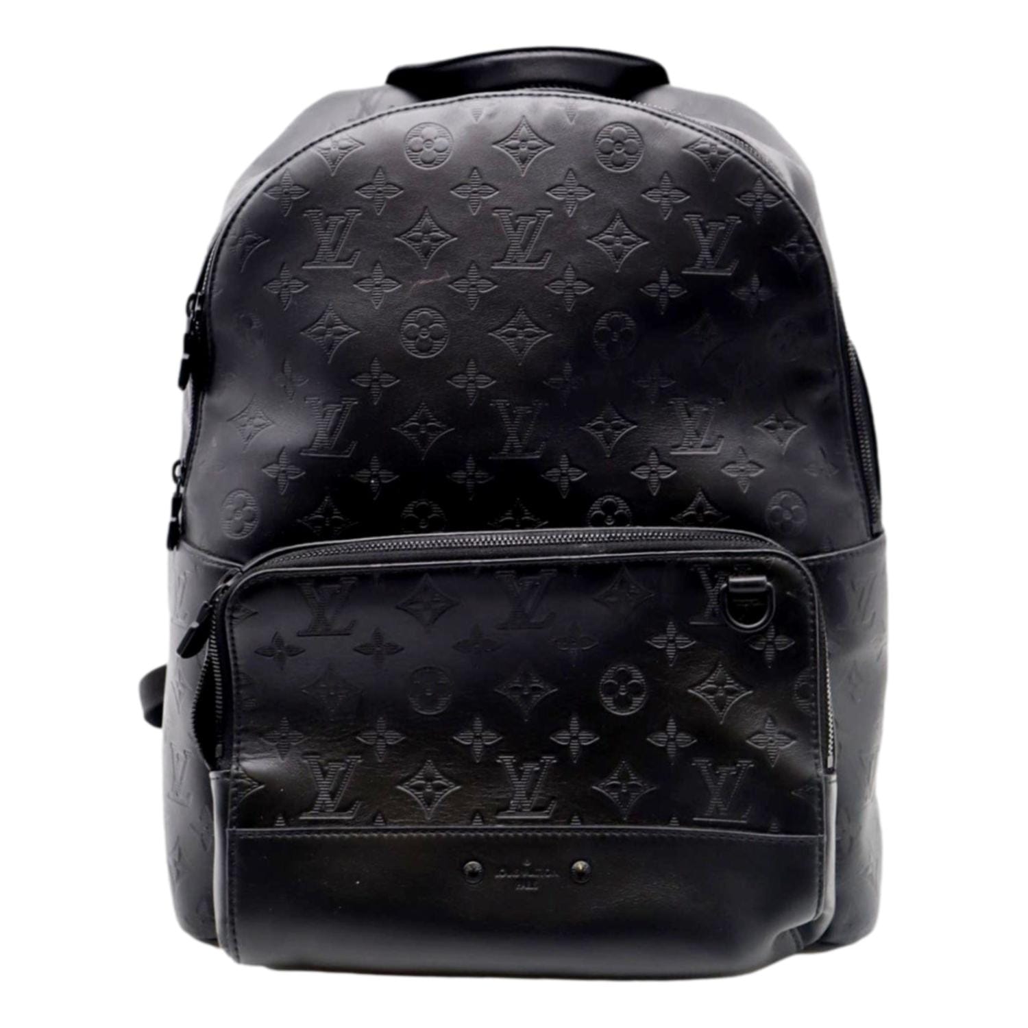 louis vuitton backpack black and grey