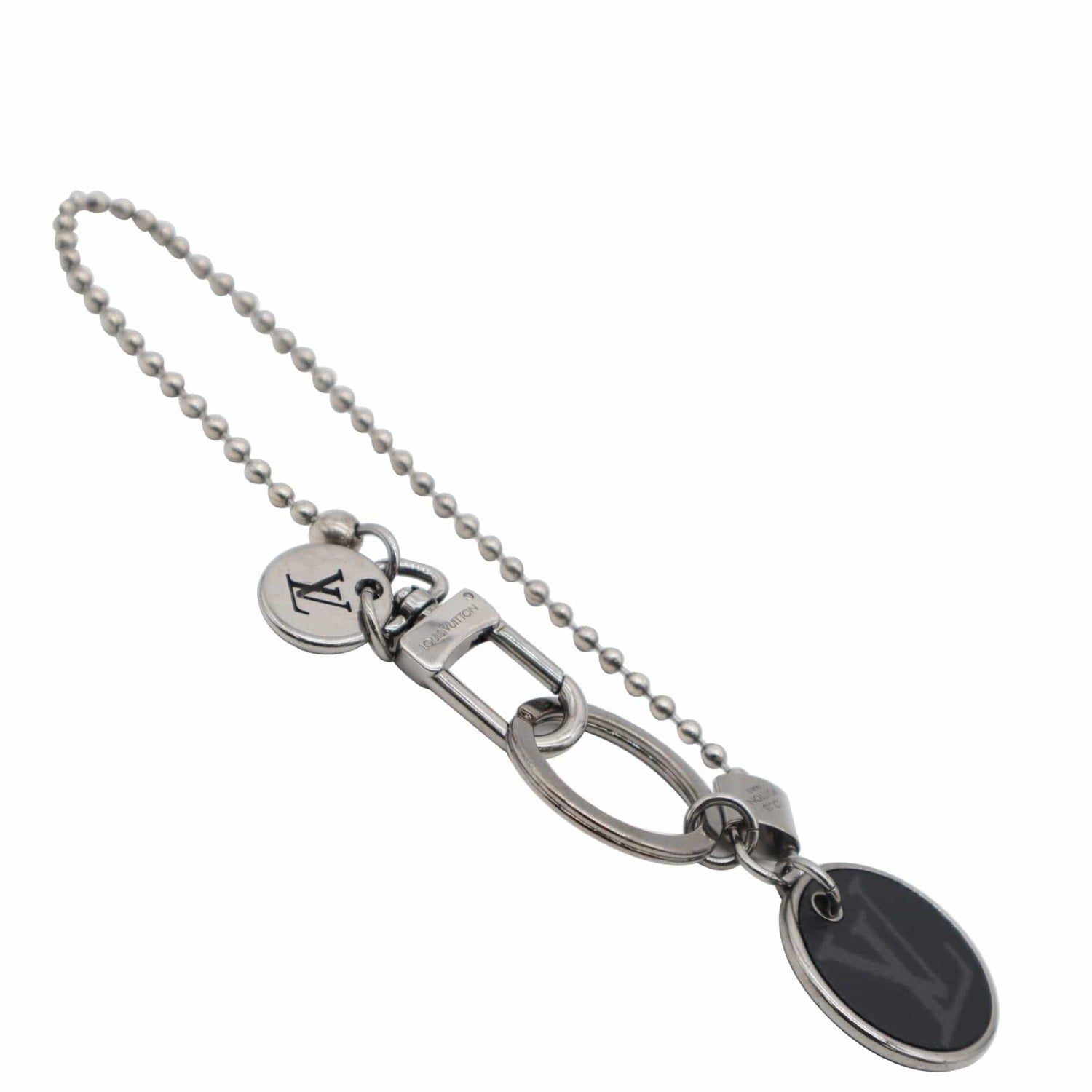 Louis Vuitton Monogram Chain Bracelet Silver/Black/Ruthenium in