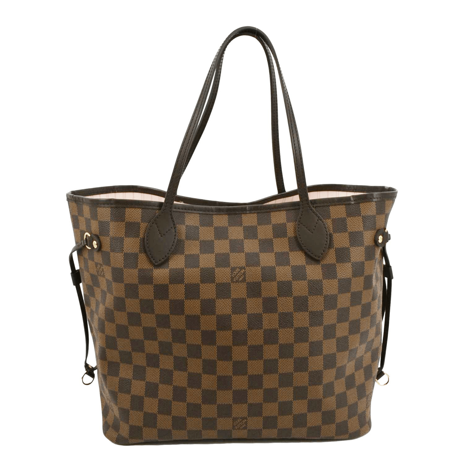 Louis Vuitton neverfull mm roses tote bag in brown canvas -100997