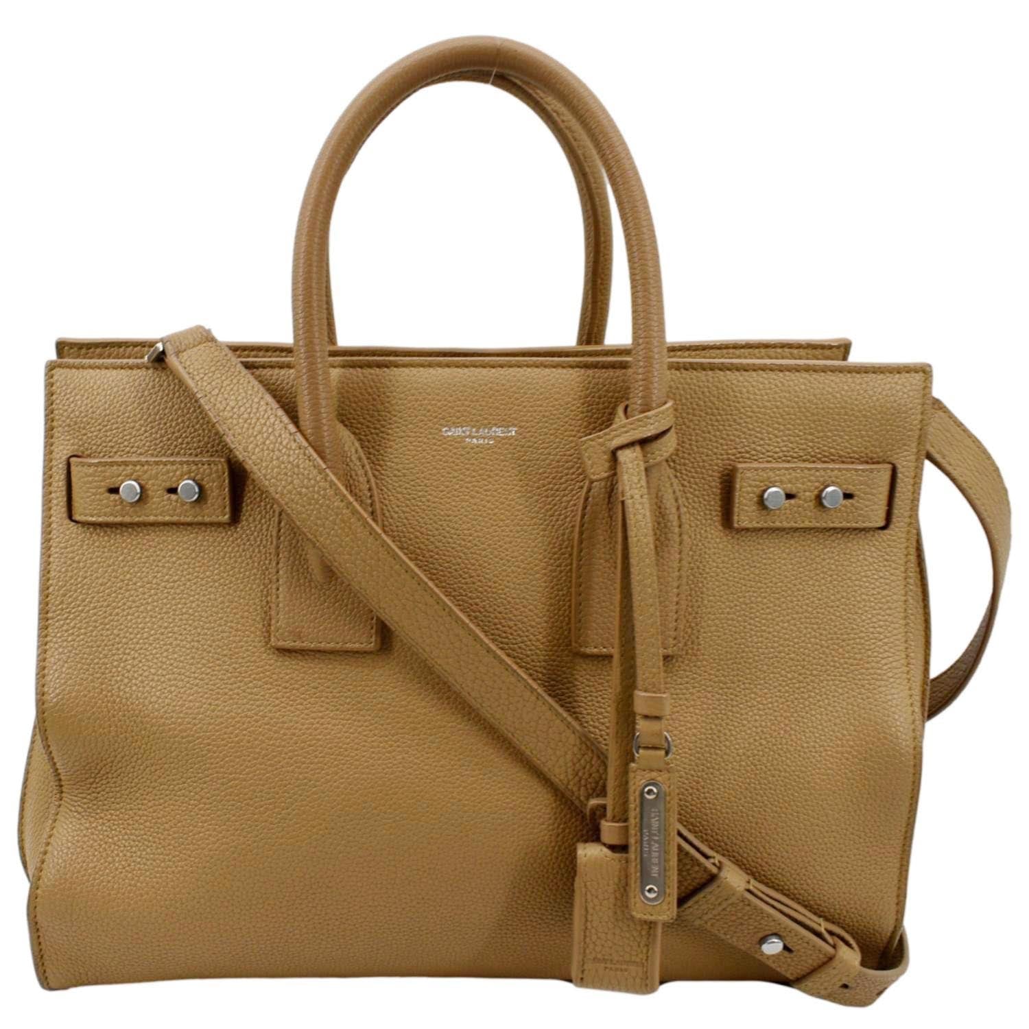 Sac De Jour Small Leather Tote Bag in Beige - Saint Laurent