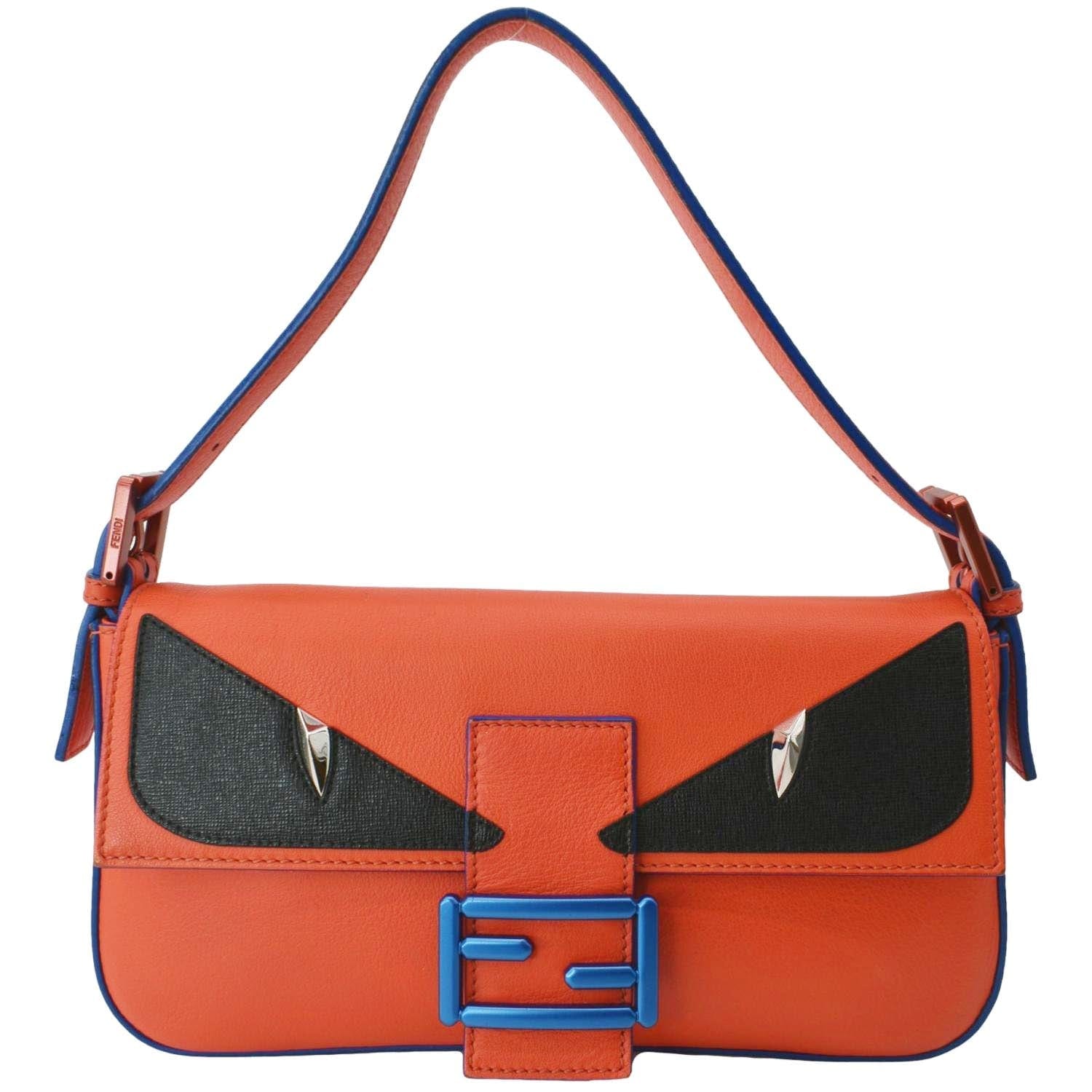 Fendi Monster Eye Baguette Crossbody Bag