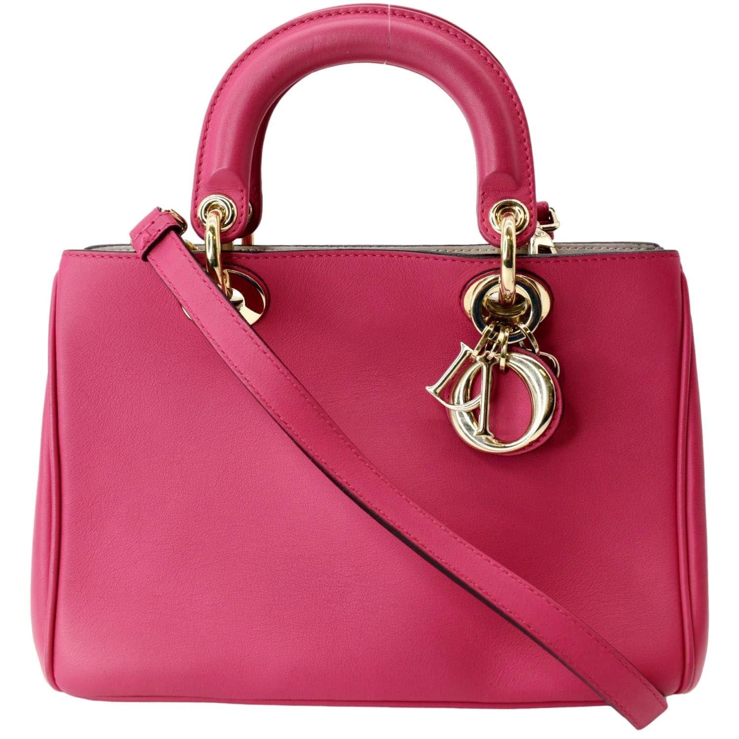 leather bag pink