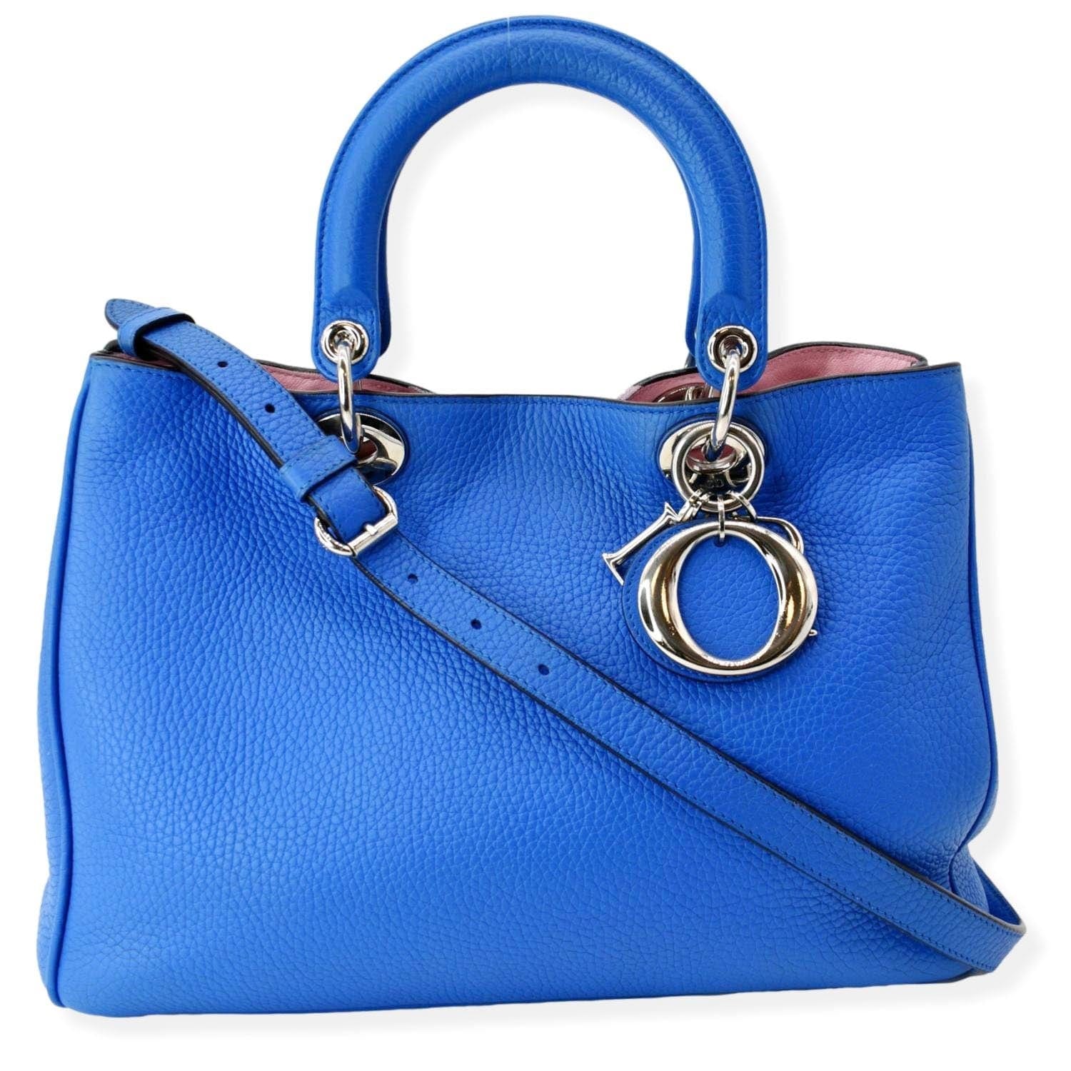 blue dior speedy bag
