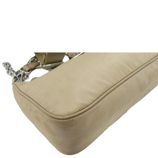 2005 Re-edition Beige Nylon Cross Body Bag – Vegaluxuries