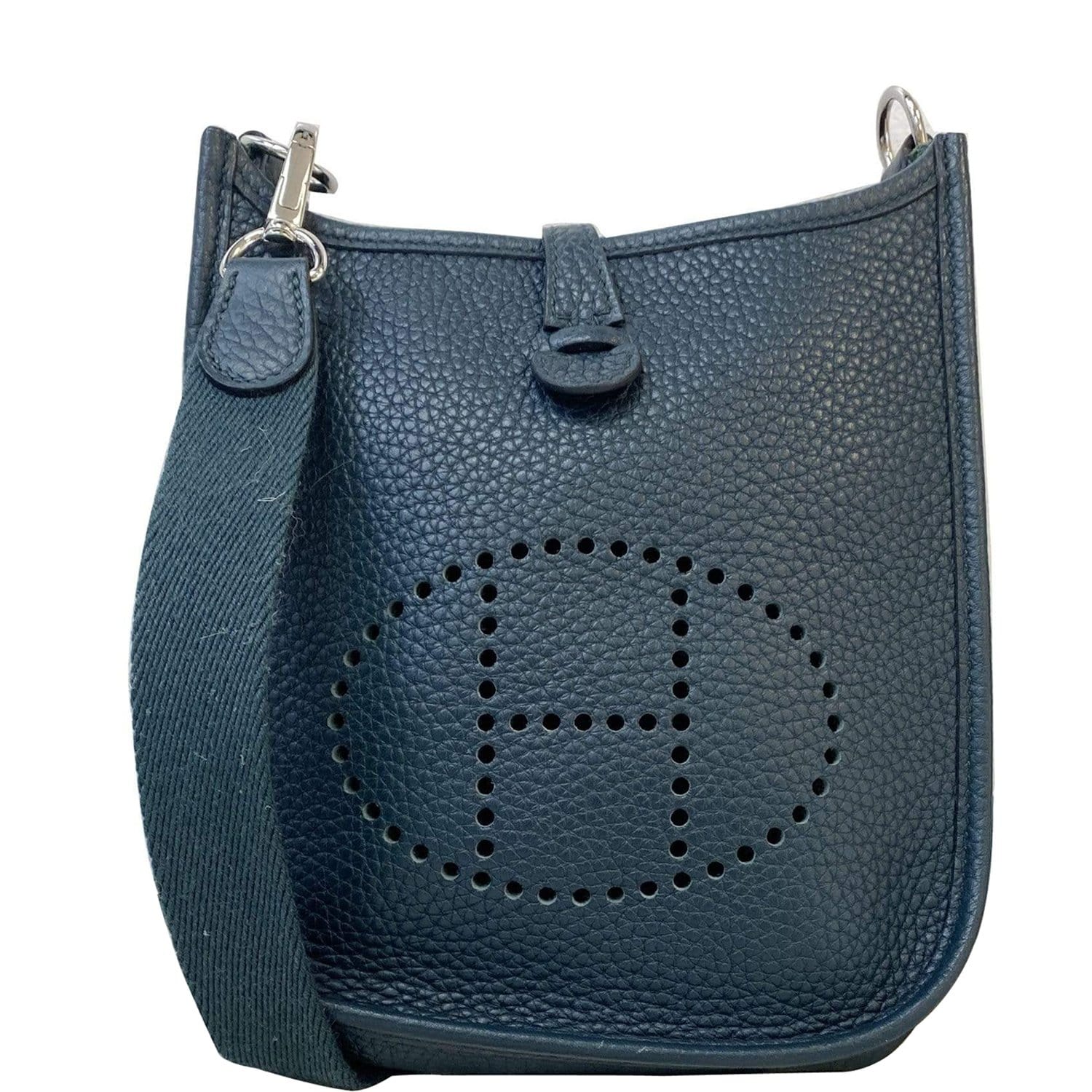 Hermes Evelyne TPM Shoulder Bag Bleu Pale Clemence Leather - Allu USA