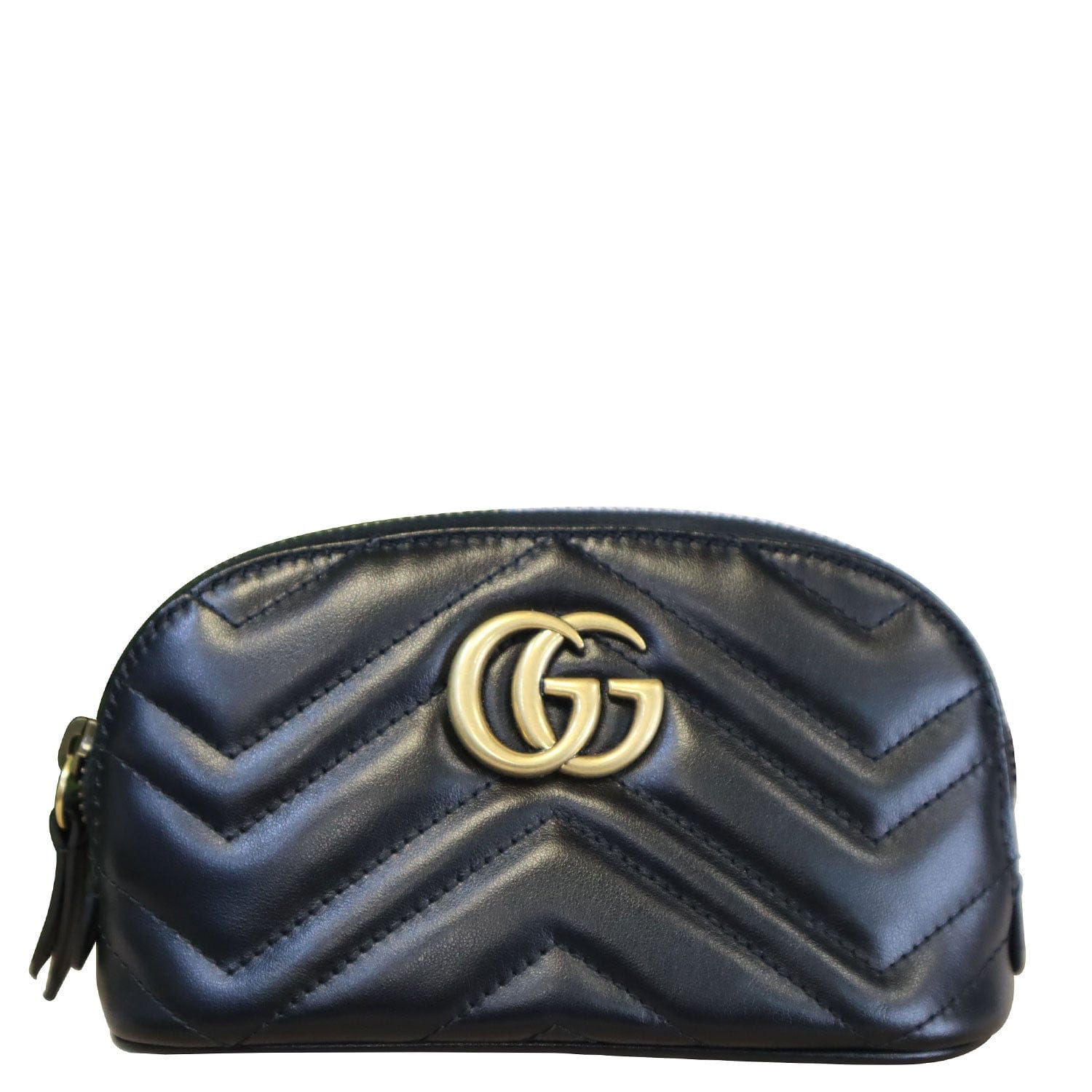Gucci Matelasse Leather GG Marmont Cosmetic Case - FINAL SALE (SHF-170 –  LuxeDH