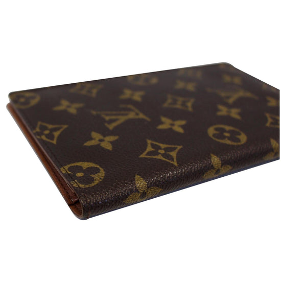 USED Louis Vuitton Passport Cover Brown Monogram Canvas Clutch -  MyDesignerly