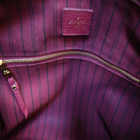 Speedy leather handbag Louis Vuitton Burgundy in Leather - 36779216