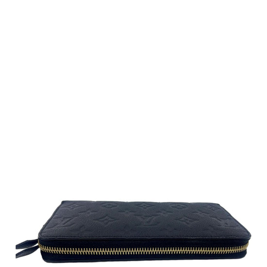 LOUIS VUITTON Monogram Embossed Zippy Wallet, Black – Past & Present  Boutique