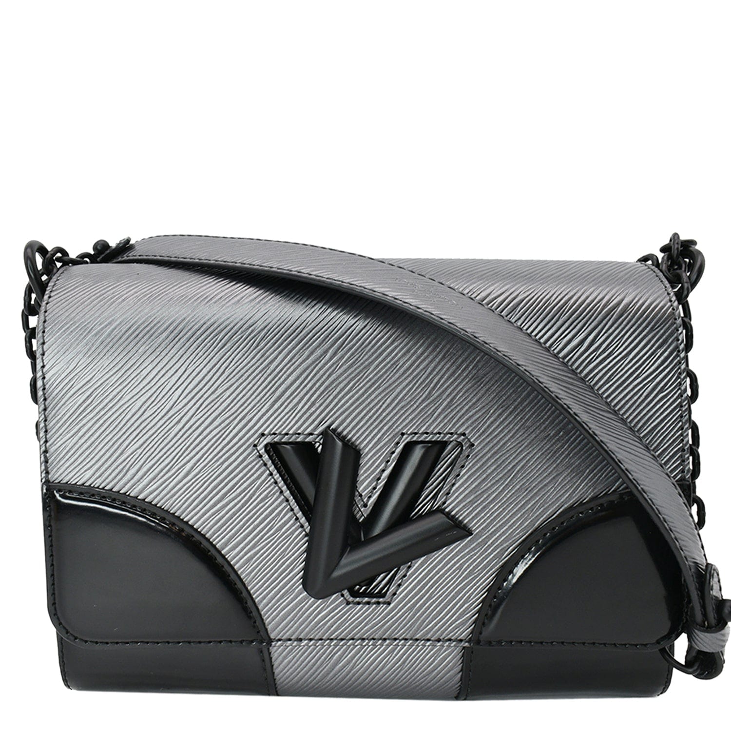 Louis Vuitton Black Epi Leather/Matte Black LV Twist MM Crossbody