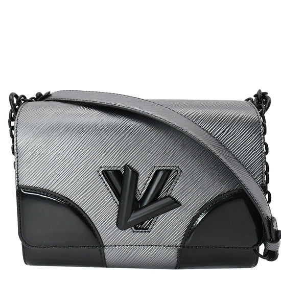 Louis Vuitton Twist Patent Shoulder Bag in Black Patent Leather