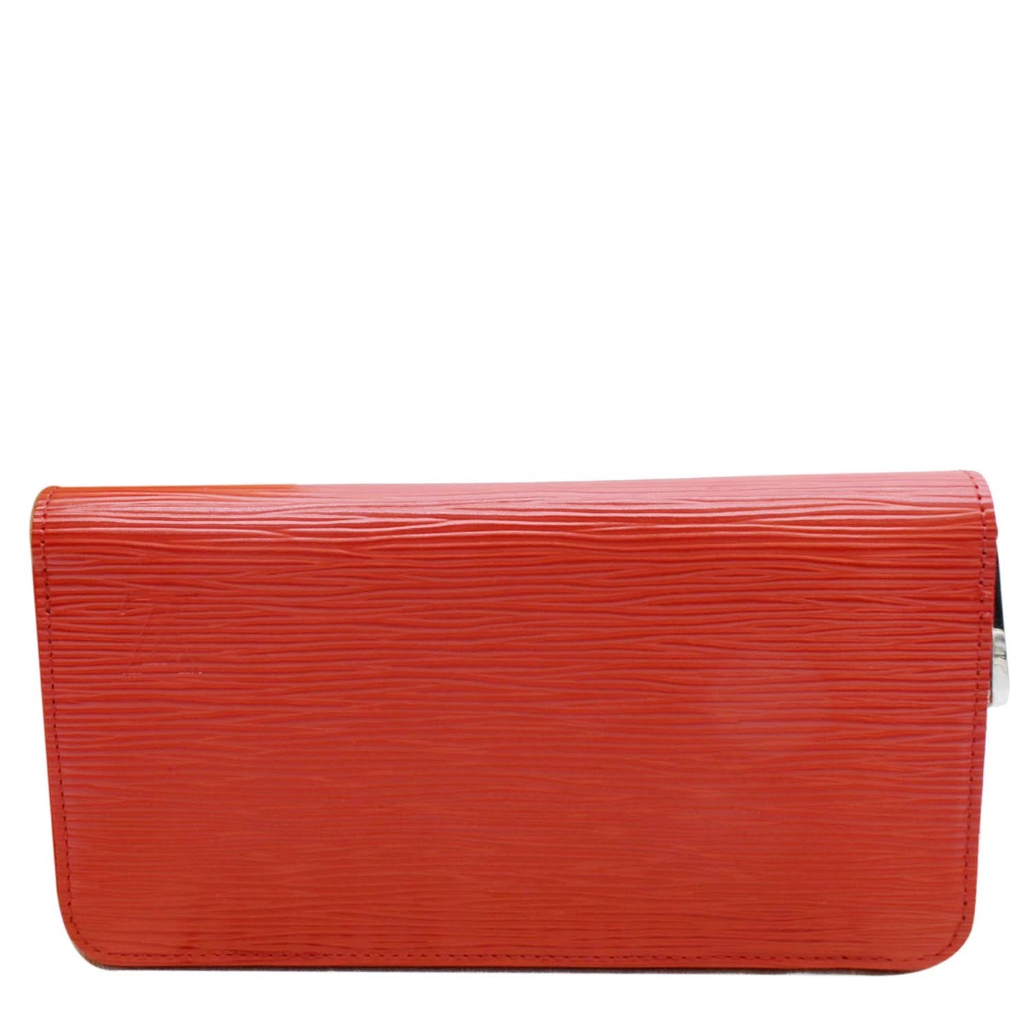 Authentic Louis Vuitton Vintage 1996 Red Epi Leather Card case / Mini Wallet