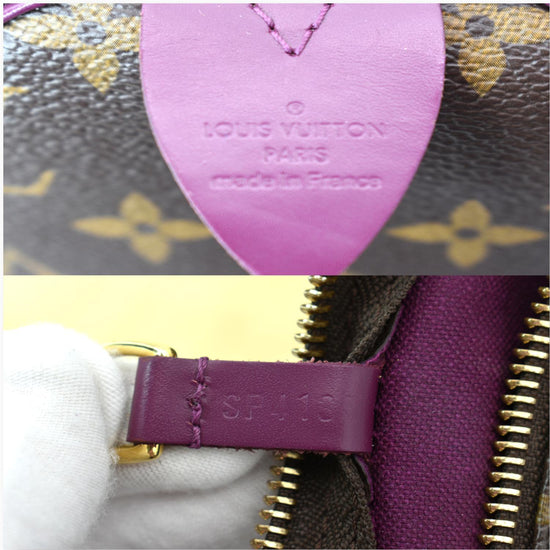 Sold at Auction: Louis Vuitton - LV - Speedy Totem 30 Brown Monogram -  Violet Top Handle Bag