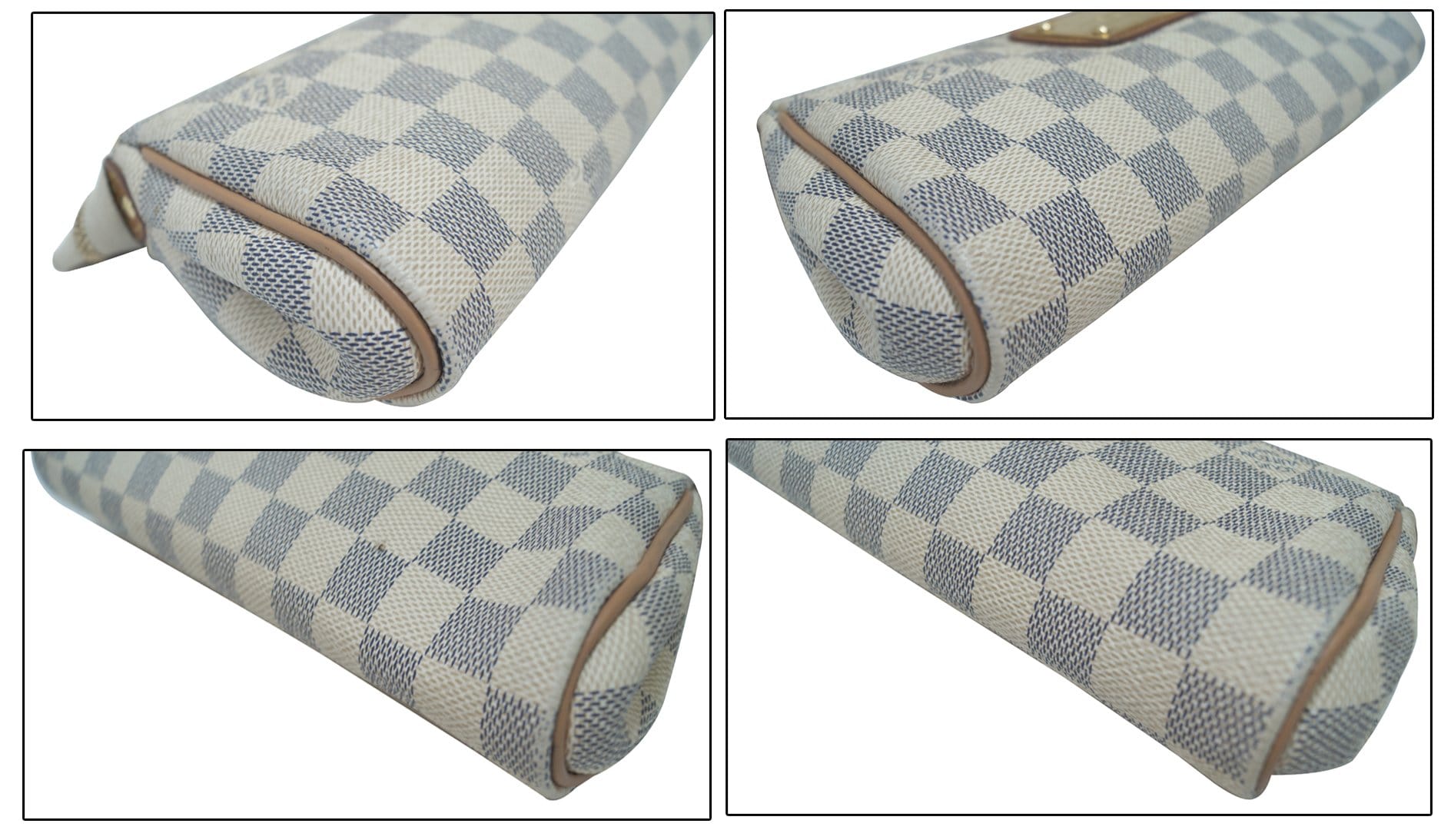 Louis Vuitton Damier Azur Eva Clutch at 1stDibs