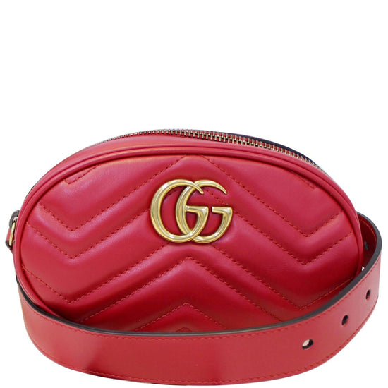 Red Leather Gucci 1955 Horsebit Shoulder Bag  GUCCI US