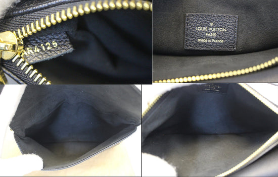 Navy Monogram Empreinte Leather Twice Bag – Baggio Consignment