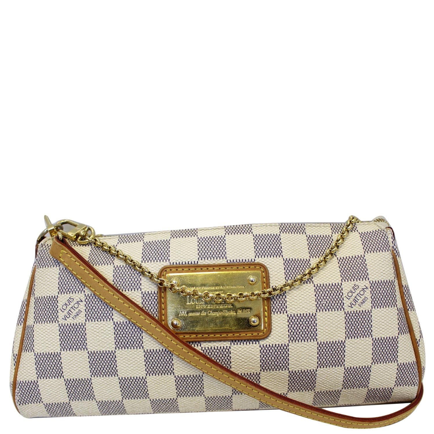 Louis Vuitton Damier Azur Pochette Eva 2way Crossbody Sophie 927lv36