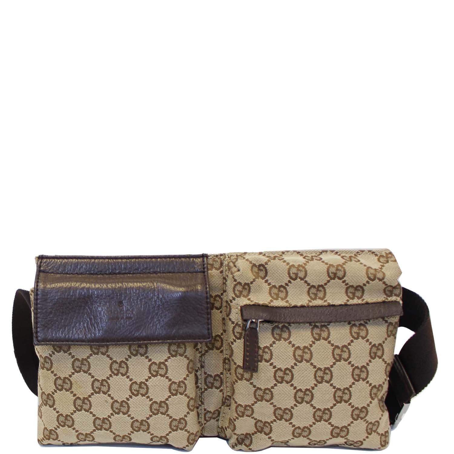 GUCCI Monogram Waist Bum Bag 28566 Brown-US